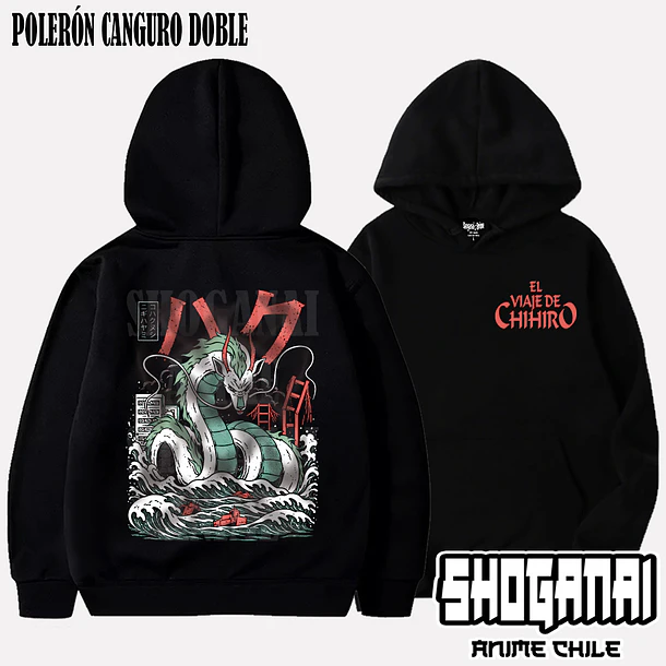 CHI02 Haku - EL VIAJE DE CHIHIRO - ADULTO (Polera o Polerón) 5
