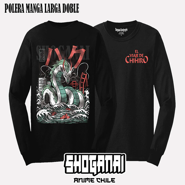 CHI02 Haku - EL VIAJE DE CHIHIRO - ADULTO (Polera o Polerón) 4