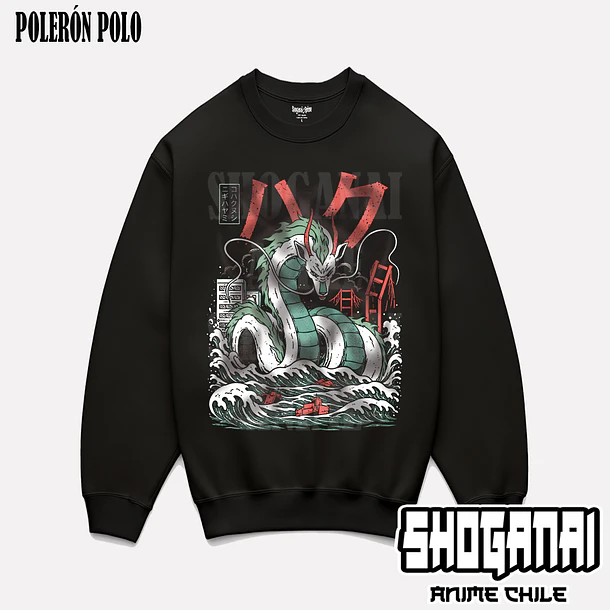CHI02 Haku - EL VIAJE DE CHIHIRO - ADULTO (Polera o Polerón) 6