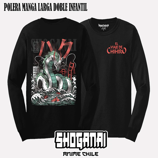 CHI02 Haku - EL VIAJE DE CHIHIRO - INFANTIL (Polera o Polerón) 4