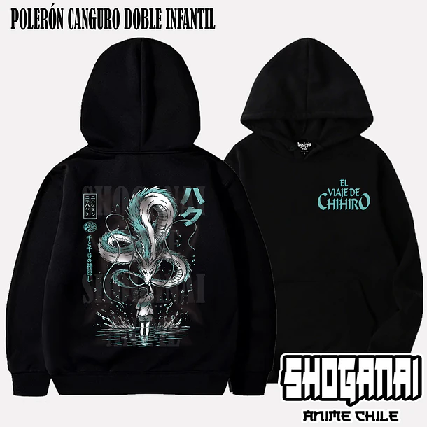 CHI03 Chihiro y Haku - EL VIAJE DE CHIHIRO - INFANTIL (Polera o Polerón) 5