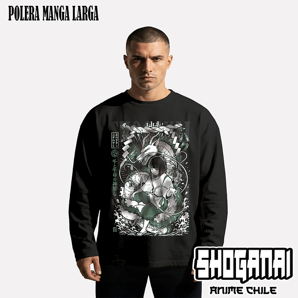 CHI04 Haku - EL VIAJE DE CHIHIRO - ADULTO (Polera o Polerón) 4