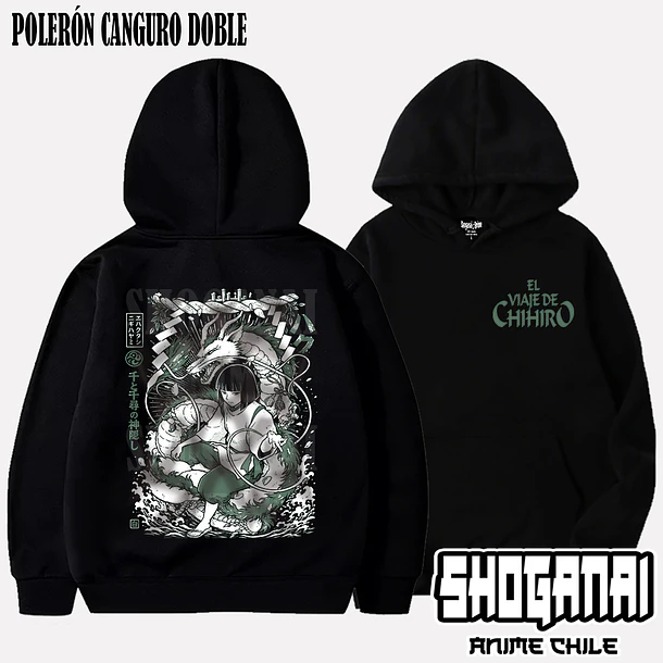 CHI04 Haku - EL VIAJE DE CHIHIRO - ADULTO (Polera o Polerón) 6