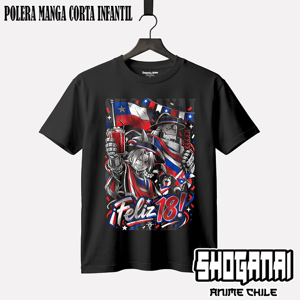 FMA17 Edward y Alphonse Elric 18SEPT - FULLMETAL ALCHEMIST - INFANTIL (Polera o Polerón) 1