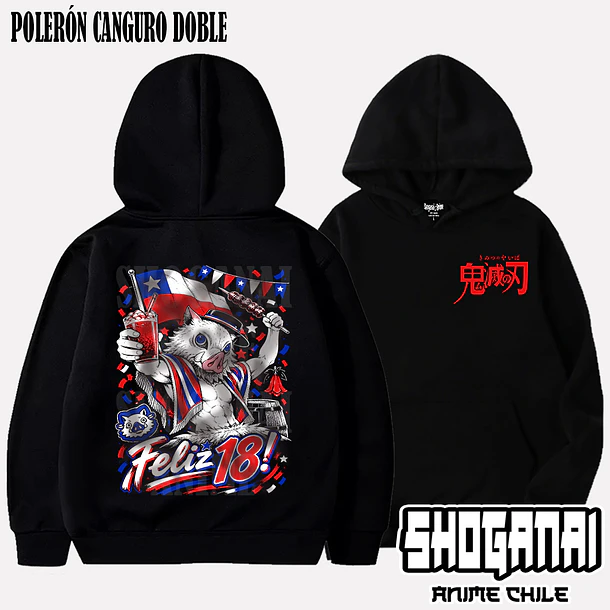 KNY71 Inosuke Hashibira 18SEPT - KIMETSU NO YAIBA - ADULTO (Polera o Polerón) 5