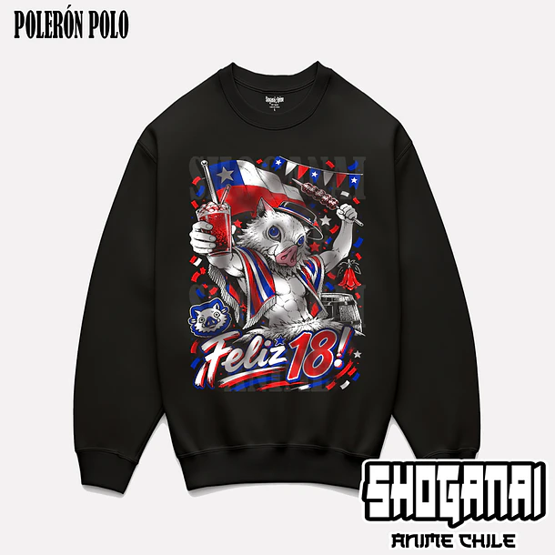 KNY71 Inosuke Hashibira 18SEPT - KIMETSU NO YAIBA - ADULTO (Polera o Polerón) 6