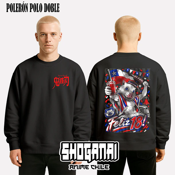 KNY71 Inosuke Hashibira 18SEPT - KIMETSU NO YAIBA - ADULTO (Polera o Polerón) 7