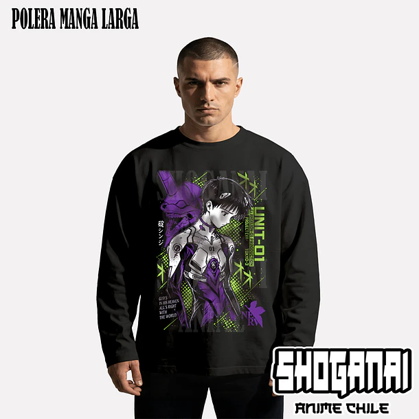 EVA16 Shinji Ikari - EVANGELION - ADULTO (Polera o Polerón) 4