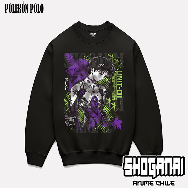EVA16 Shinji Ikari - EVANGELION - ADULTO (Polera o Polerón) 7