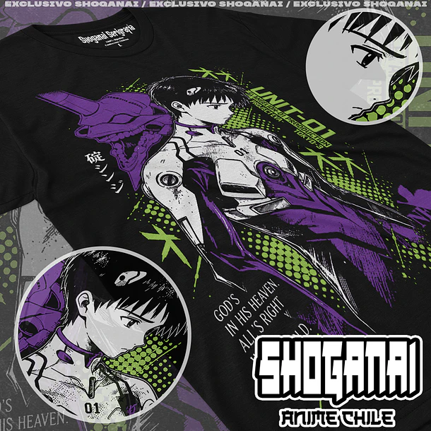 EVA16 Shinji Ikari - EVANGELION - ADULTO (Polera o Polerón) 1