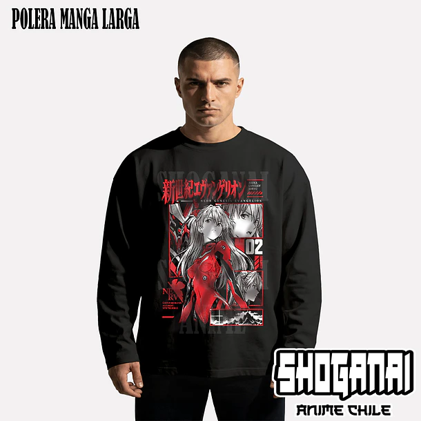 EVA17 Asuka Langley - EVANGELION - ADULTO (Polera o Polerón) 4