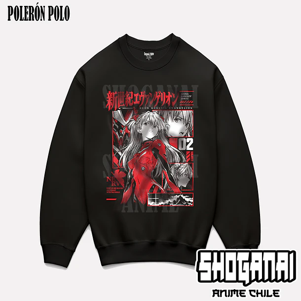 EVA17 Asuka Langley - EVANGELION - ADULTO (Polera o Polerón) 7