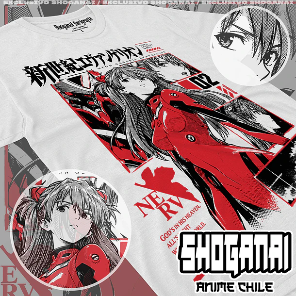 EVA17 Asuka Langley - EVANGELION - ADULTO (Polera o Polerón) 2
