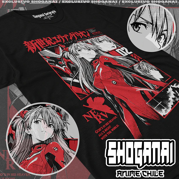 EVA17 Asuka Langley - EVANGELION - ADULTO (Polera o Polerón) 1