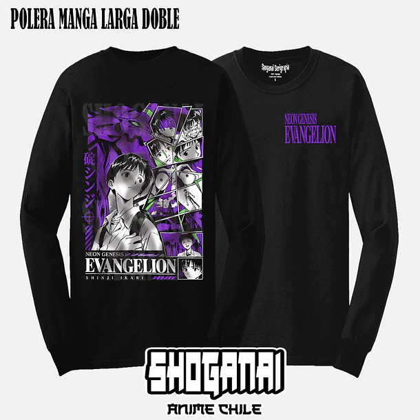 EVA20 Shinji Ikari - EVANGELION - ADULTO (Polera o Polerón) 4