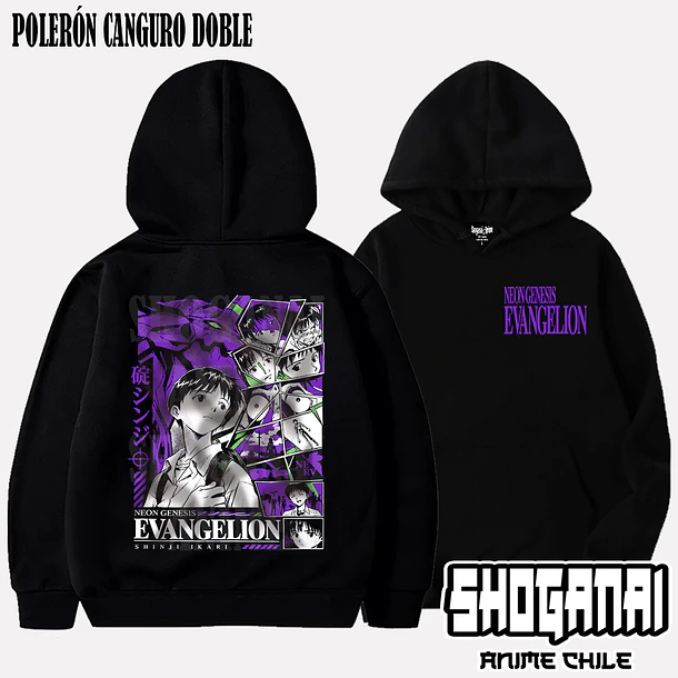 EVA20 Shinji Ikari - EVANGELION - ADULTO (Polera o Polerón) 6
