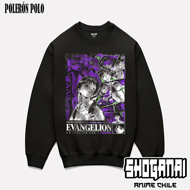 EVA20 Shinji Ikari - EVANGELION - ADULTO (Polera o Polerón) 7