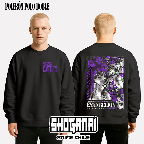 EVA20 Shinji Ikari - EVANGELION - ADULTO (Polera o Polerón) 8
