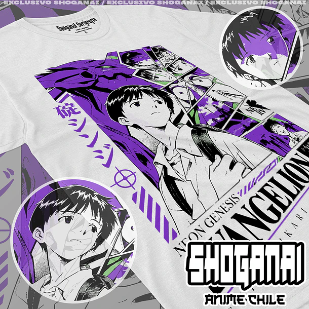 EVA20 Shinji Ikari - EVANGELION - ADULTO (Polera o Polerón) 2