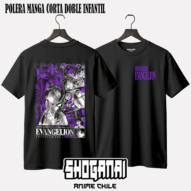 EVA20 Shinji Ikari - EVANGELION - INFANTIL (Polera o Polerón) 3