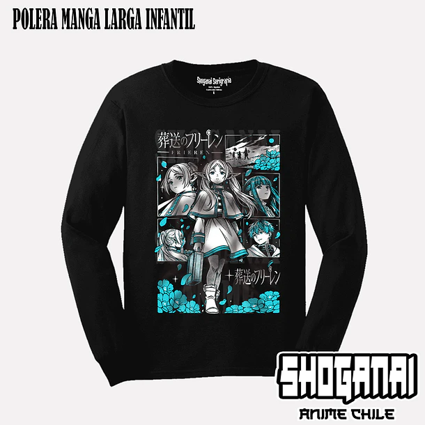 FR14 Frieren, Fern y Stark - FRIEREN - INFANTIL (Polera o Polerón) 3