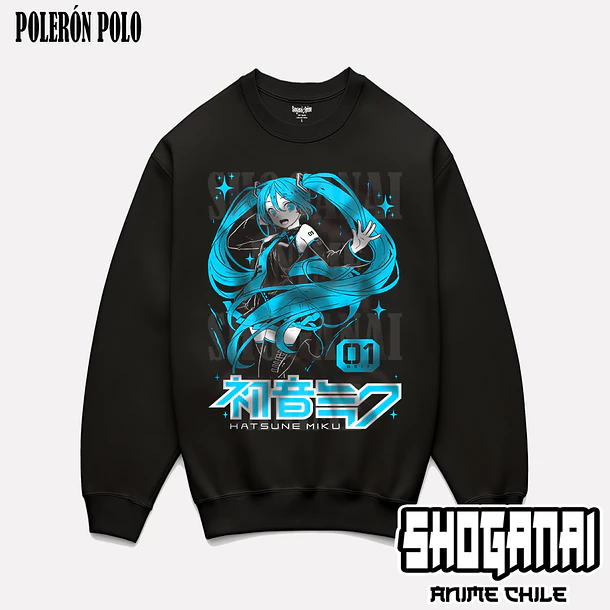HM01 Hatsune Miku - HATSUNE MIKU - ADULTO (Polera o Polerón) 6