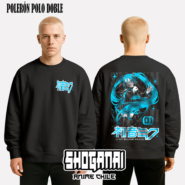 HM01 Hatsune Miku - HATSUNE MIKU - ADULTO (Polera o Polerón) 7