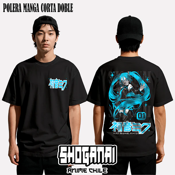 HM01 Hatsune Miku - HATSUNE MIKU - ADULTO (Polera o Polerón) 2