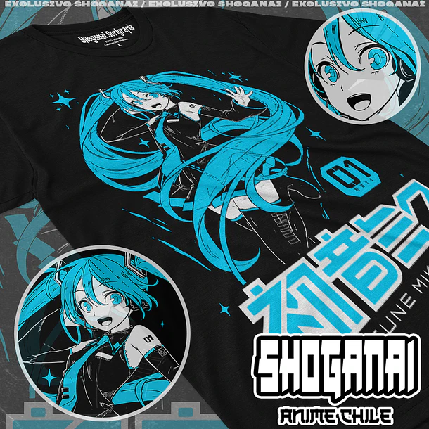 HM01 Hatsune Miku - HATSUNE MIKU - ADULTO (Polera o Polerón) 1