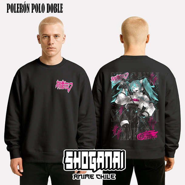 HM02 Hatsune Miku Racing - HATSUNE MIKU - ADULTO (Polera o Polerón) 7
