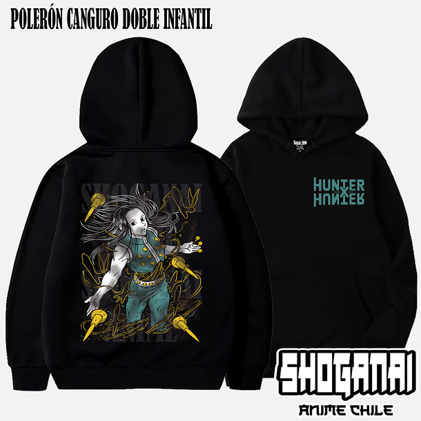 HXH12 Illumi Zoldyck - HUNTER X HUNTER - INFANTIL (Polera o Polerón) 5