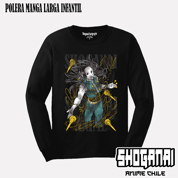 HXH12 Illumi Zoldyck - HUNTER X HUNTER - INFANTIL (Polera o Polerón) 3