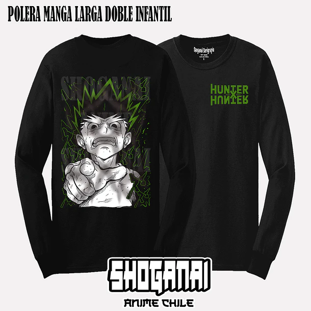 HXH15 Gon Freecss - HUNTER X HUNTER - INFANTIL (Polera o Polerón) 4