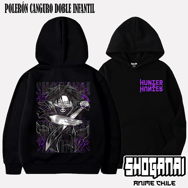 HXH16 Feitan Portor - HUNTER X HUNTER - INFANTIL (Polera o Polerón) 5