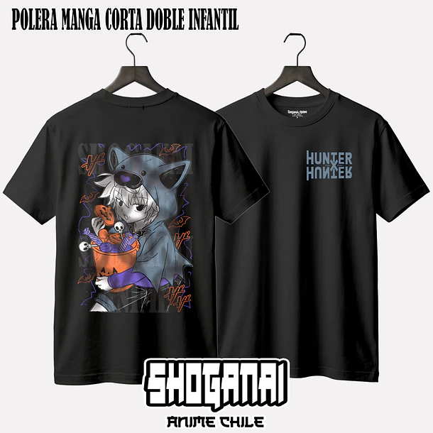 HXH25 Killua Zoldyck Halloween - HUNTER X HUNTER - INFANTIL (Polera o Polerón) 2