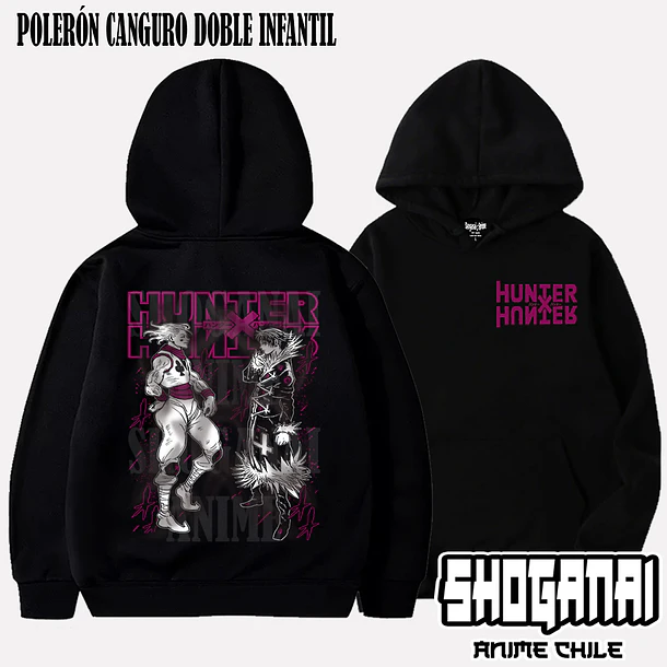 HXH35 Hisoka VS Chrollo Lucifer - HUNTER X HUNTER - INFANTIL (Polera o Polerón) 5