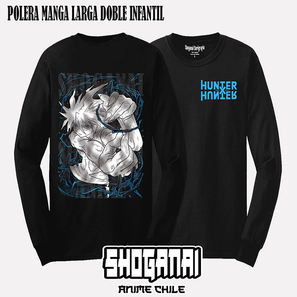 HXH38 Killua Zoldyck - HUNTER X HUNTER - INFANTIL (Polera o Polerón) 4