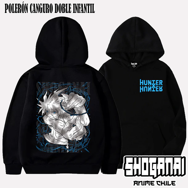 HXH38 Killua Zoldyck - HUNTER X HUNTER - INFANTIL (Polera o Polerón) 5