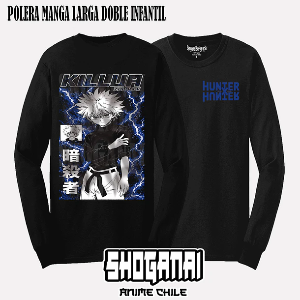 HXH45 Killua Zoldyck - HUNTER X HUNTER - INFANTIL (Polera o Polerón) 4