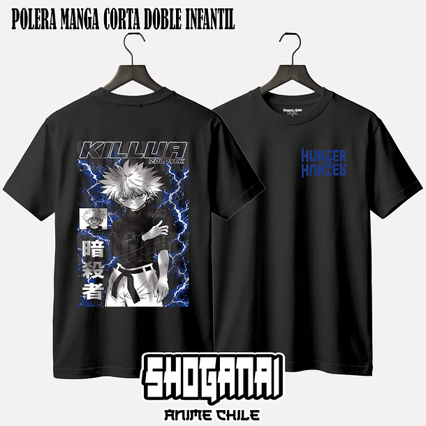 HXH45 Killua Zoldyck - HUNTER X HUNTER - INFANTIL (Polera o Polerón) 2