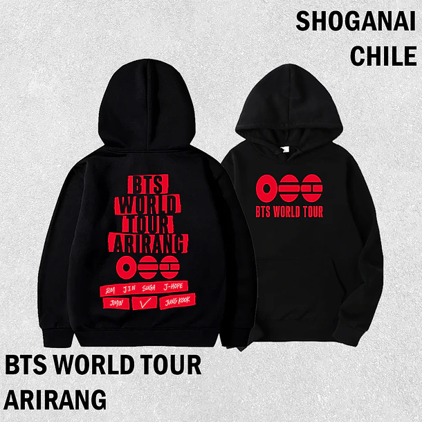 BTS01 BTS World Tour Arirang - BTS - INFANTIL (Polera o Polerón) 4