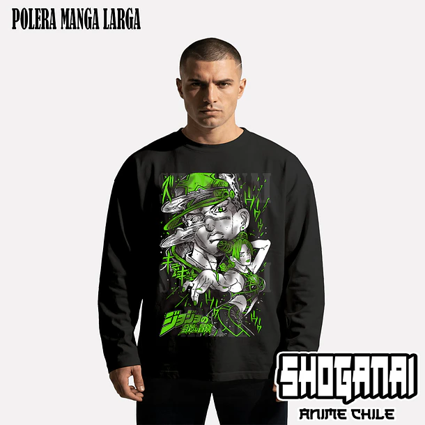 JJS01 Jotaro y Jolyne - JOJO'S BIZARRE ADVENTURE - ADULTO (Polera o Polerón) 3
