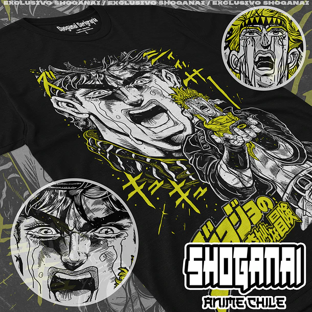 JJS02 Joseph Joestar y Caesar Anthonio Zeppeli - JOJO'S BIZARRE ADVENTURE - ADULTO (Polera o Polerón) 1