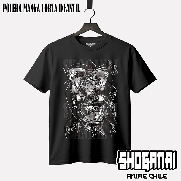 JJS03 Joseph Joestar - JOJO'S BIZARRE ADVENTURE - INFANTIL (Polera o Polerón) 1