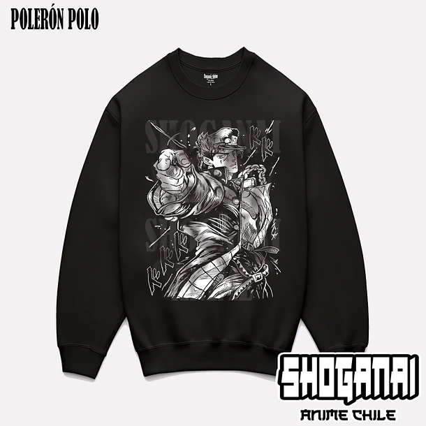 JJS04 Jotaro Kujo - JOJO'S BIZARRE ADVENTURE - ADULTO (Polera o Polerón) 6