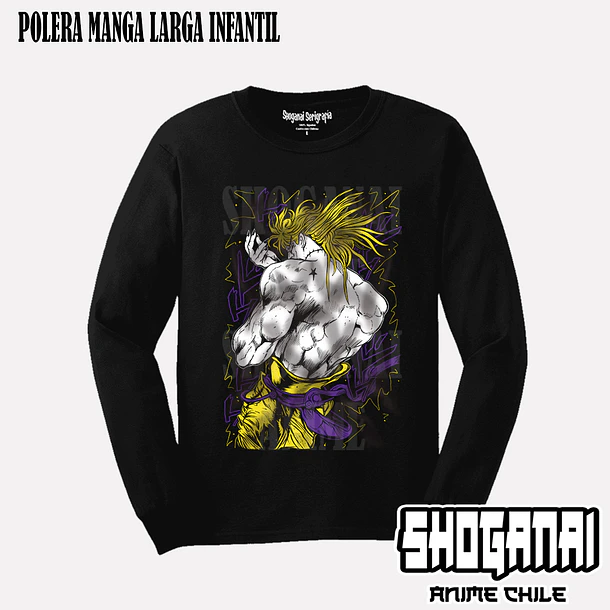 JJS05 Dio Brando - JOJO'S BIZARRE ADVENTURE - INFANTIL (Polera o Polerón) 3