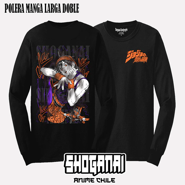 JJS07 Narancia Ghirga - JOJO'S BIZARRE ADVENTURE - ADULTO (Polera o Polerón) 4