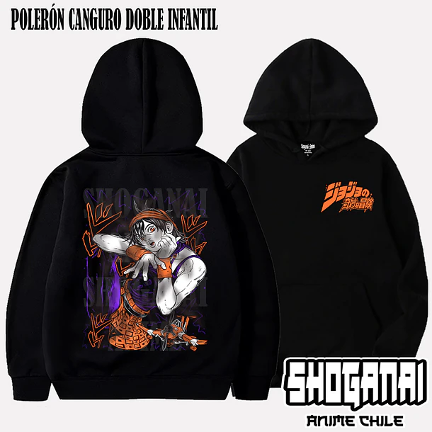 JJS07 Narancia Ghirga - JOJO'S BIZARRE ADVENTURE - INFANTIL (Polera o Polerón) 5