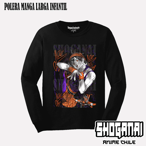 JJS07 Narancia Ghirga - JOJO'S BIZARRE ADVENTURE - INFANTIL (Polera o Polerón) 3
