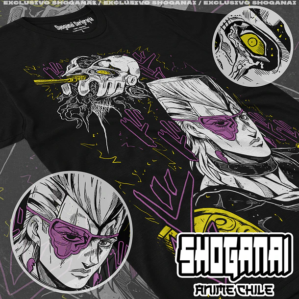 JJS09 Jean Pierre Polnareff y Silver Chariot - JOJO'S BIZARRE ADVENTURE - ADULTO (Polera o Polerón) 1